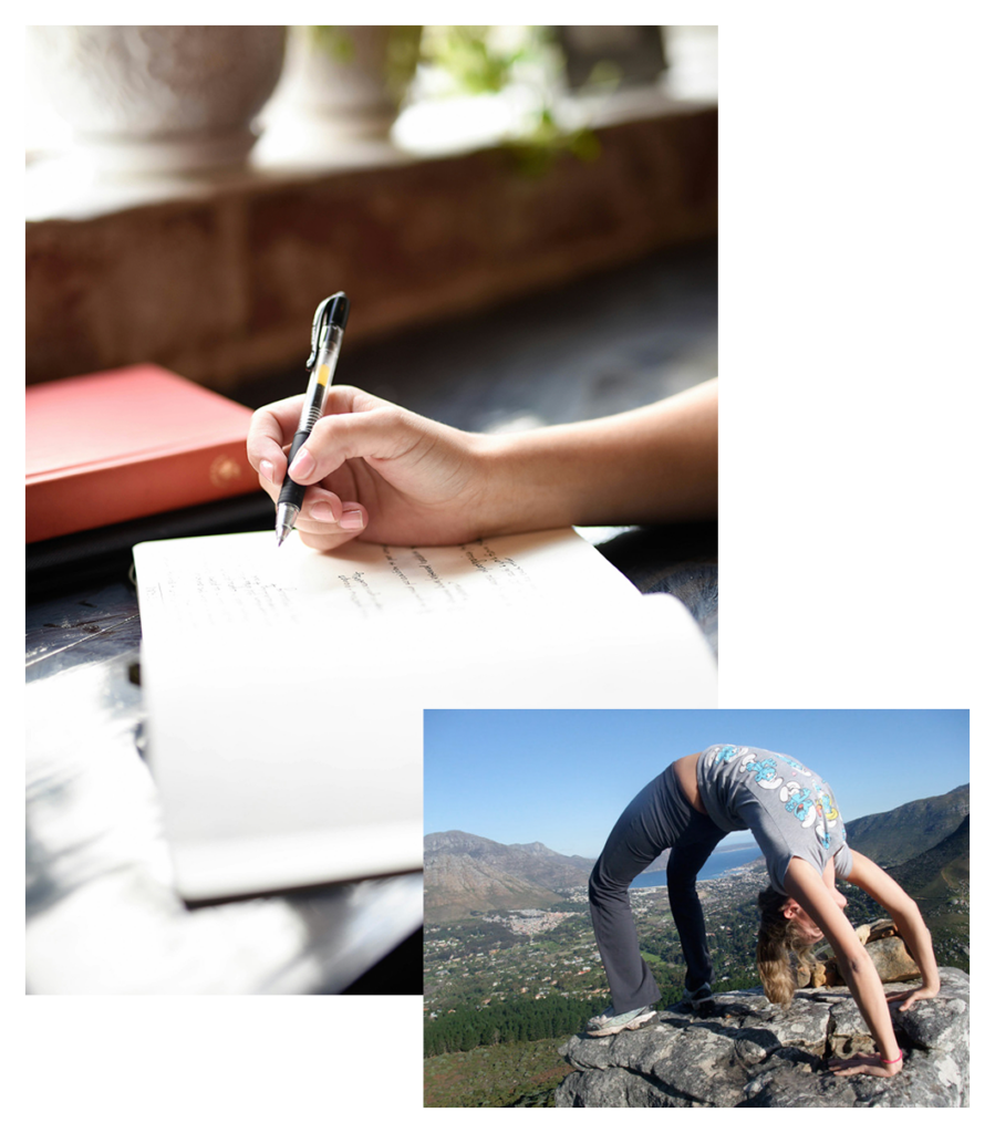 The healing powers of journaling and yoga